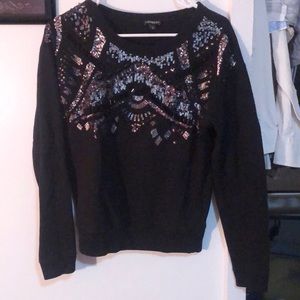 Long sleeve black sweater